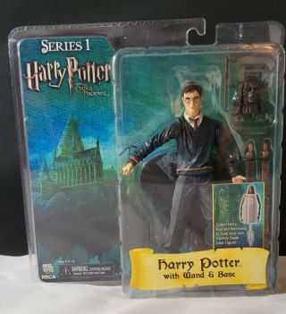 Neca Reel Toys Harry Potter Series 1 Order Of The Phoenix Figure W/ Wand & Base