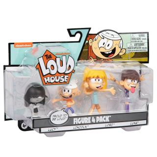 The Loud House Figure 4 Pack Lucy Lincoln Lori Luna Nickelodeon Viacom 2018