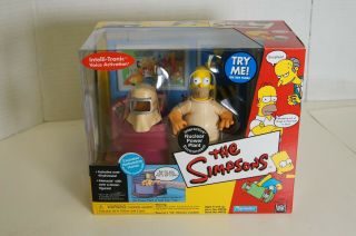 (s) Playmates The Simpsons Nuclear Power Plant Set With Radioactive Homer