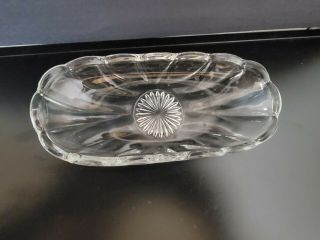 Crystal Clear Butter Dish Oval Plate