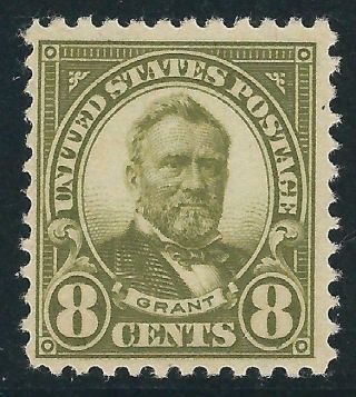 U.  S.  560 - 8c.  Nh Stamp - 1922 Grant - Mnh Perf.  11 Cv $80