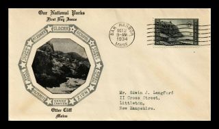 Dr Jim Stamps Us Cover Acadia National Parks Fdc Scott 746 Top Notch Cachet
