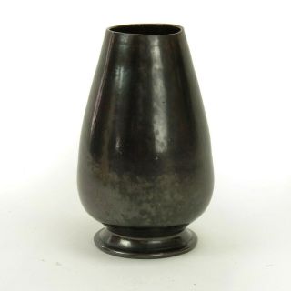 George Ohr Pottery Gun - Metal Totemic Cone Shaped Vase Biloxi Arts & Crafts
