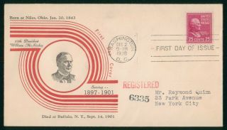 Mayfairstamps Us Fdc Unsealed 1938 William Mckinley First Day Cover Wwr6403