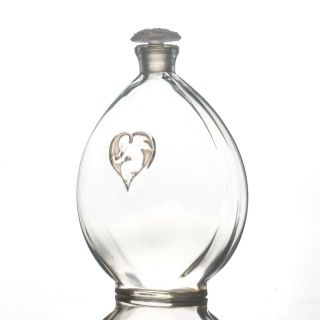 Rene R.  Lalique Glass Perfume Bottle For Arys L 