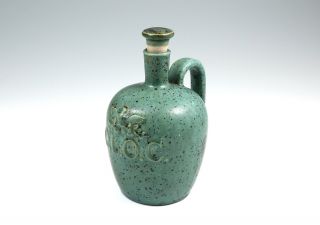 Arne Bang_green Stoneware Bottle With Hand_denmark_1930 