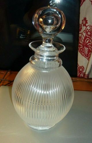 Lalique France Crystal Langeais Wine Decanter