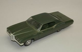 1970 Pontiac Bonneville Promo Model Car Bank Dark Green