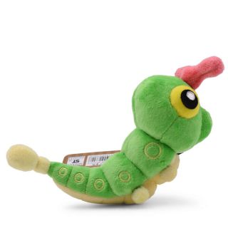 20cm Anime Green Caterpie Plush Toys Stuffed Animals Baby Doll Birthday For Kids