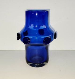 Blenko Vase 5935 Persian Blue Blob 1959 Made 1 Year Only Vintage Mid Century