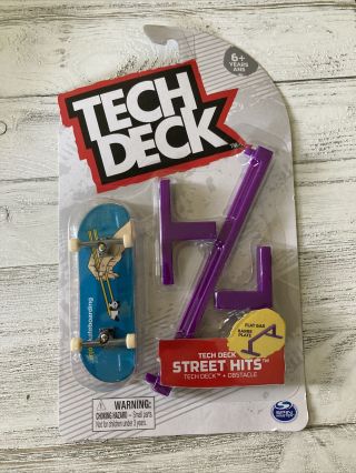 Tech Deck Street Hits Flat Bar Obstacle,  Enjoi Fingerboard Skateboard