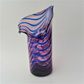 Elio Raffaeli Murano Jack in Pulpit Glass Vase - 10.  4 