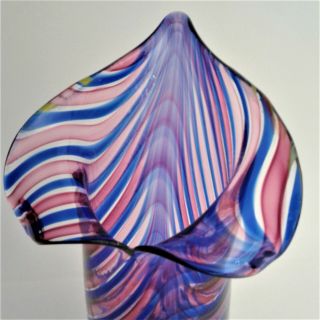 Elio Raffaeli Murano Jack in Pulpit Glass Vase - 10.  4 