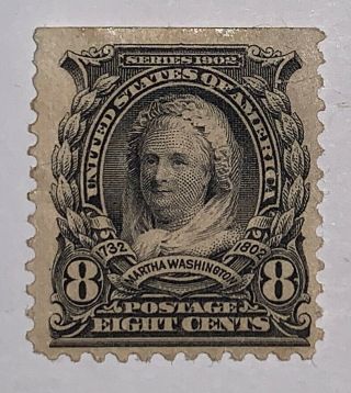 Travelstamps: 1902 - 03 Us Stamps Scott 306,  Og,  Hinged Martha Washington
