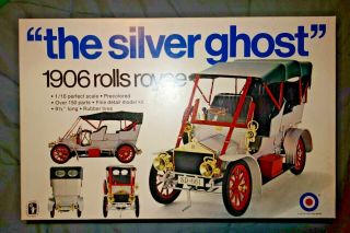 Entex 1/16 Scale " The Silver Ghost " 1906 Rolls Royce Model Kit