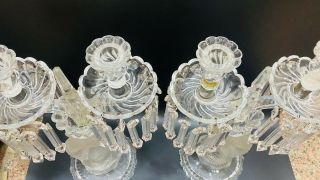 BACCARAT STYLE DOLPHIN CRYSTAL GLASS CANDELABRA LUSTERS 4
