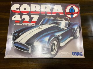 Mpc Ertl 1/16 Scale Shelby Cobra 427 Model Kit 6422 Partially Assembled