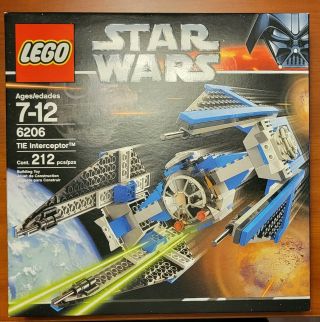 Lego 6206 Star Wars Tie Interceptor Fighter Retired