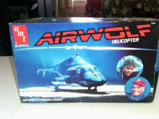 Vintage Amt/ertl Airwolf Helicopter 1:48 Scale 1984