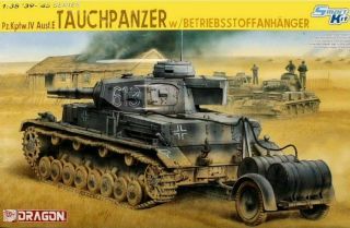 1/35 Dragon 6402: Pzkpfw.  Iv Ausf.  E Tauchpanzer W/betriebsstoffanhanger