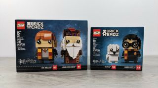 Lego 41615 Harry Potter & Hedwig,  41621 Dumbledore & Weasley Brickheadz -