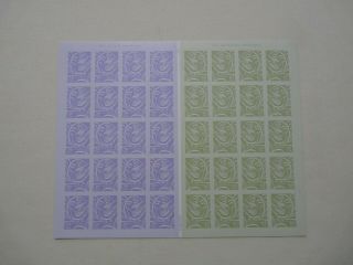 3998 - 3999 Combo Pane Wedding Doves Panes Of 20 Each 39 & 63 Cent Stamps Mnh