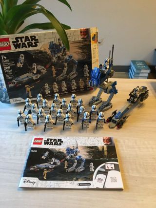Lego Star Wars 501st Legion Clone Troopers (75280) With 18 501st And 4 Jet