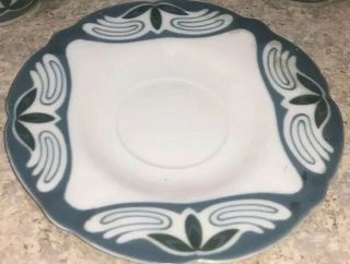 Rare Meissen Art Nouveau Fine Porcelain Saucer.  Theodor Grust