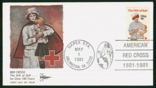 Mayfairstamps Us Fdc Unsealed 1981 Red Cross Gift Of Self Gill Craft First Day C