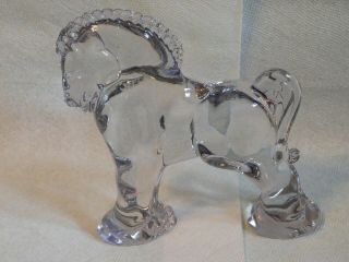 Heisey 7 1/4 " Clydesdale Horse Clear Glass