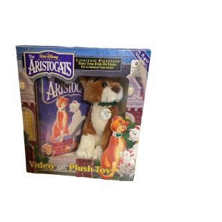 Walt Disney The Aristocats Video & Plush Toy Ltd.  Ed.  Vhs Thomas O 