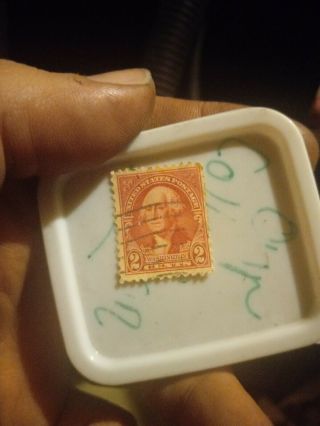 George Washington 2 Cent Stamp Red