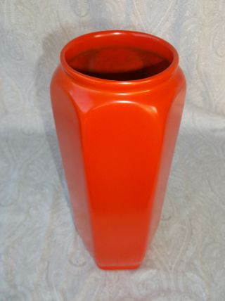 Weller Art Pottery Chengtu 6 Sided Vase 9 3/4 " Tall Label Ex Cond