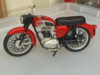 Airfix Bsa C15 Motorcycle,  1/16 Scale Built & Finished For Display,  Good