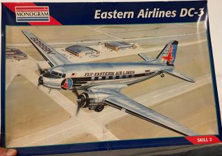Monogram 1/48 Eastern Airlines Dc - 3 Open Box / All Parts There