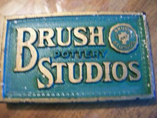 Brush Studios Mccoy Pottery Dealers Display Sign Rare