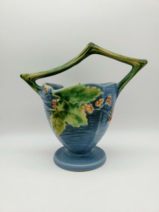 Vintage Roseville Bushberry 370 - 8 Art Pottery 1940 