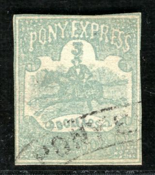 Usa Private Post Pony Express Local Stamp G2white4