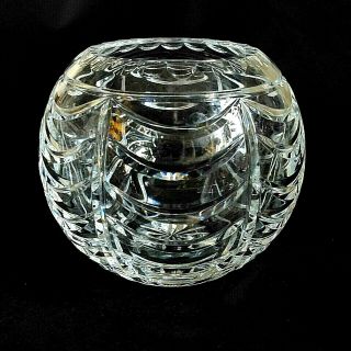 1 (one) Tiffany & Co Swag Cut Lead Crystal Rose Bowl - Signed Discontinued