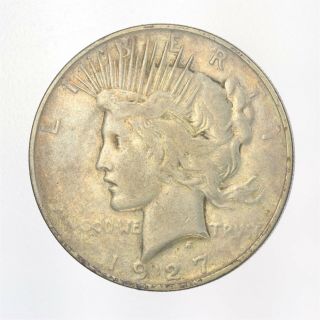 1927 - D Peace Dollar Au About Uncirculated Jo/730