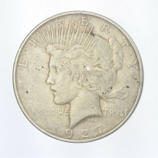 1927 - D Peace Dollar Au About Uncirculated Jo/731