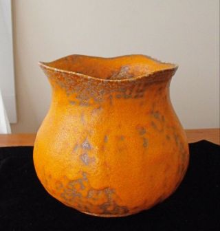Vintage Royal Haeger Orange Peel Lava Glaze Vase Urn Pot Fantastic Best Of Best