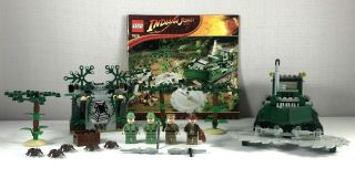 Lego Indiana Jones 7626 Jungle Cutter Complete Set With 4 Minifigs
