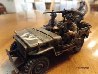 Tamiya Built 1:35 Scale Jeep With Detailed 3 Man Crew