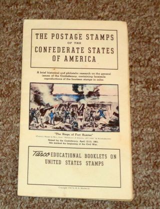 Tasco/tatham Booklet The Postage Stamps Of The Confederate States Of America Com