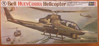 Revell Kit H - 287 Bell Huey Cobra Ah - 1 Complete 1969 Vintage Big 1/32 Scale