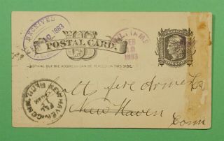 Dr Who 1883 Williams Az Arizona Territory Postal Card C249550