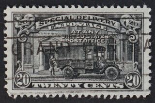 U.  S.  E14 20c Special Delivery,  Jumbo.  Grand Central Cancel.  A Gem