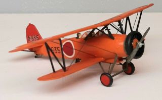 1:72 Scale Built Plastic Model Airplane Wwii Japanese Type 93 Trainer Biplane