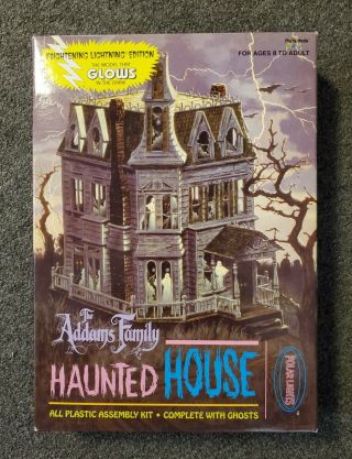 / Open Box The Addams Family Haunted House (1995 Polar Lights Model Kit)